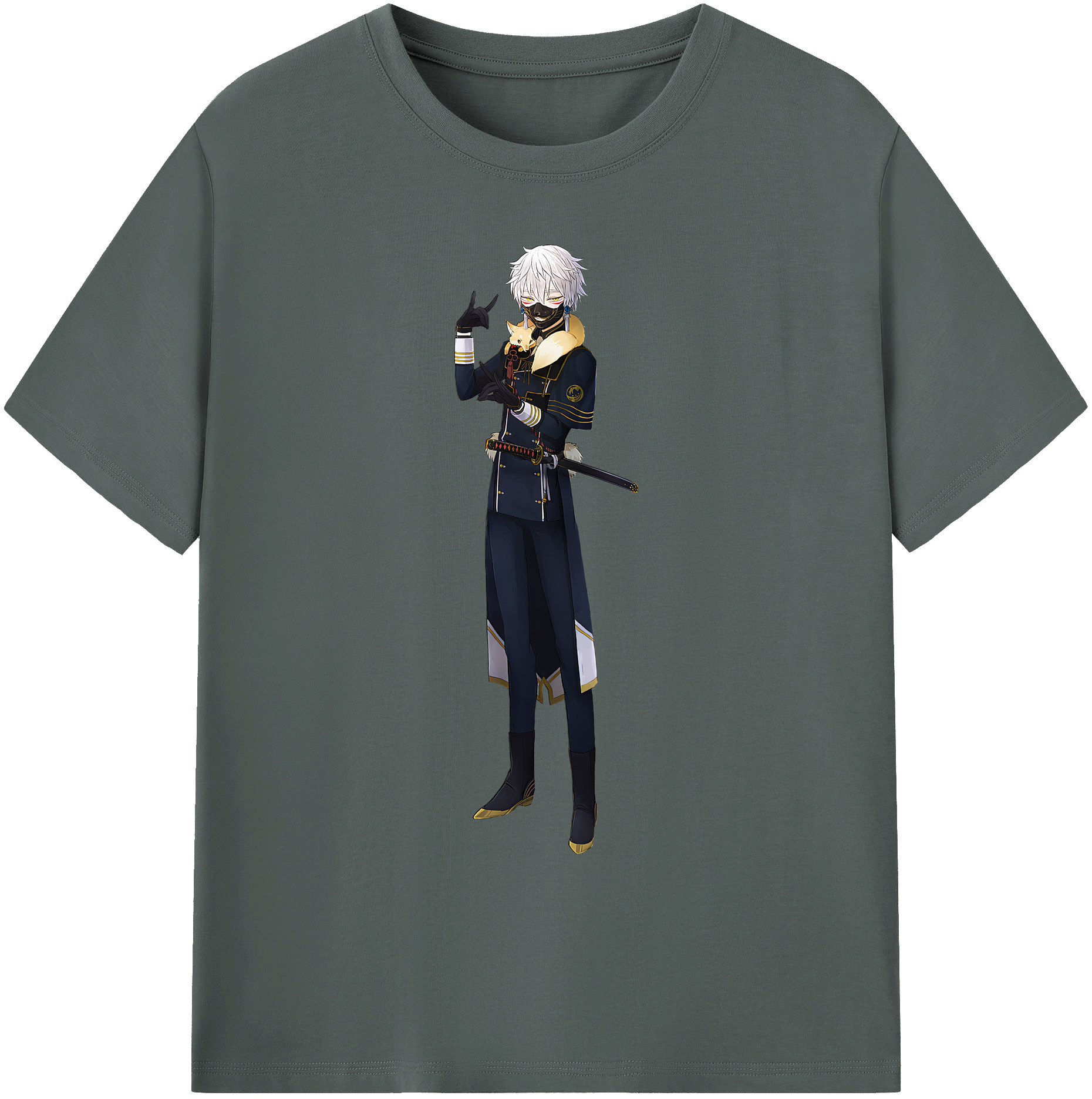 （画像用） 刀剣乱舞 Touken Ranbu 綿100％ メンズ半袖Tシャツ｜肌触りやわらか＆通気性